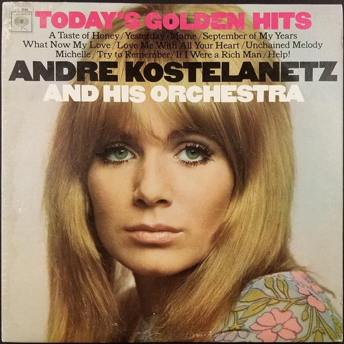 Andre Kostelanetz and His Orchestra  Todays Golden Hits (Easy Listening, Vinyl LP) CL2534